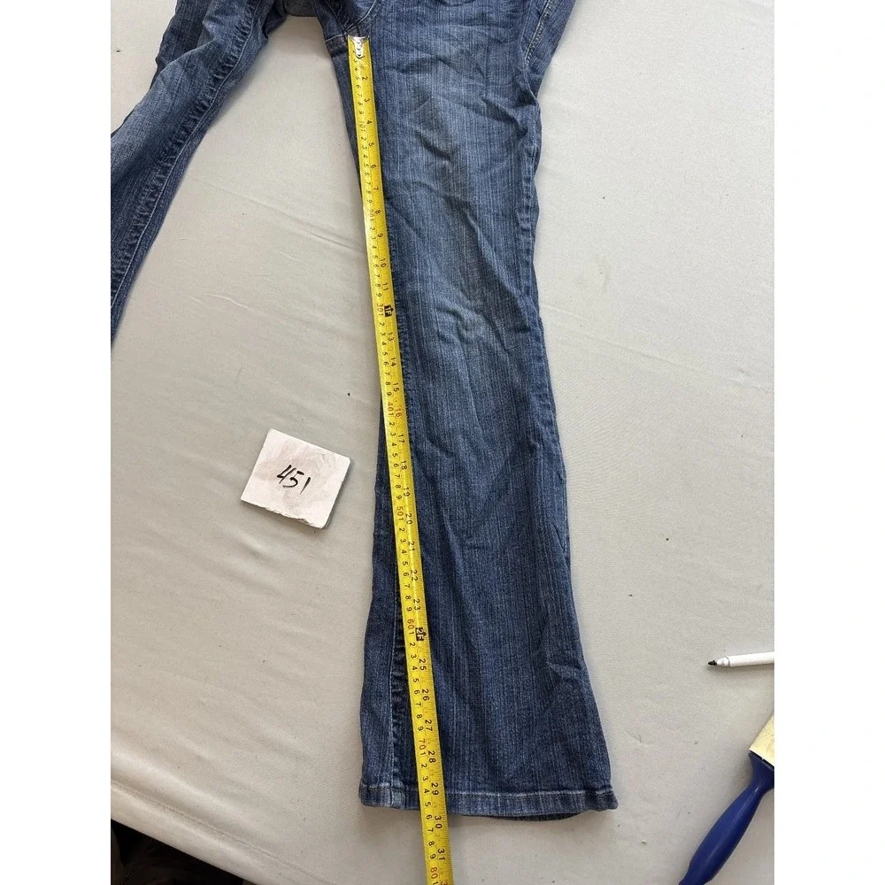L.e.i. Ashley Trouble Flare Jeans Womens Juniors Size 9 Medium Wash Blue Denim